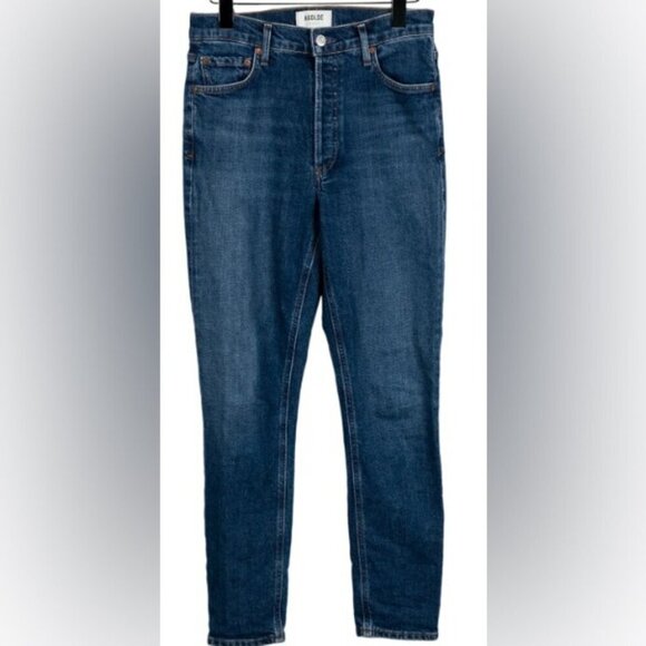 AGOLDE Nico High-Rise Slim Trendy Style Medium Wash 5 pocket Skinny Leg Jeans 26 - Picture 6 of 6